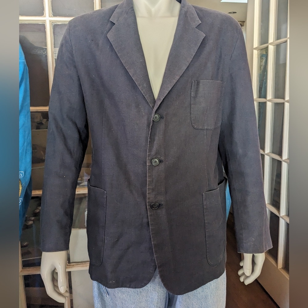 Vintage 90s J Crew linen/cotton blazer